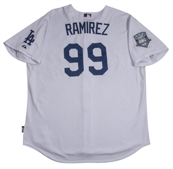 2008 Manny Ramirez Game Used Los Angeles Dodgers Home Jersey
